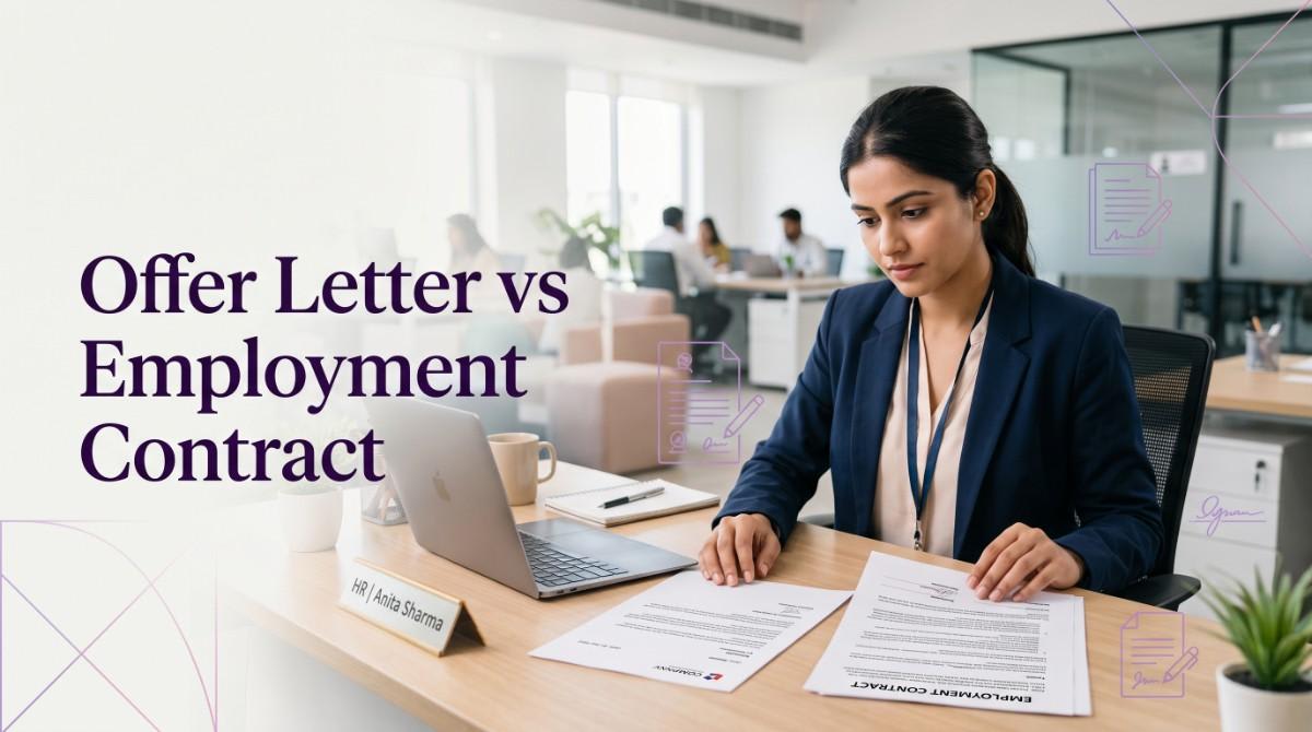 Offer Letter Vs Employment Contract