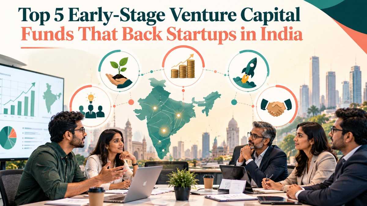 Top 5 Early-Stage Venture Capital Funds That Back Startups in India