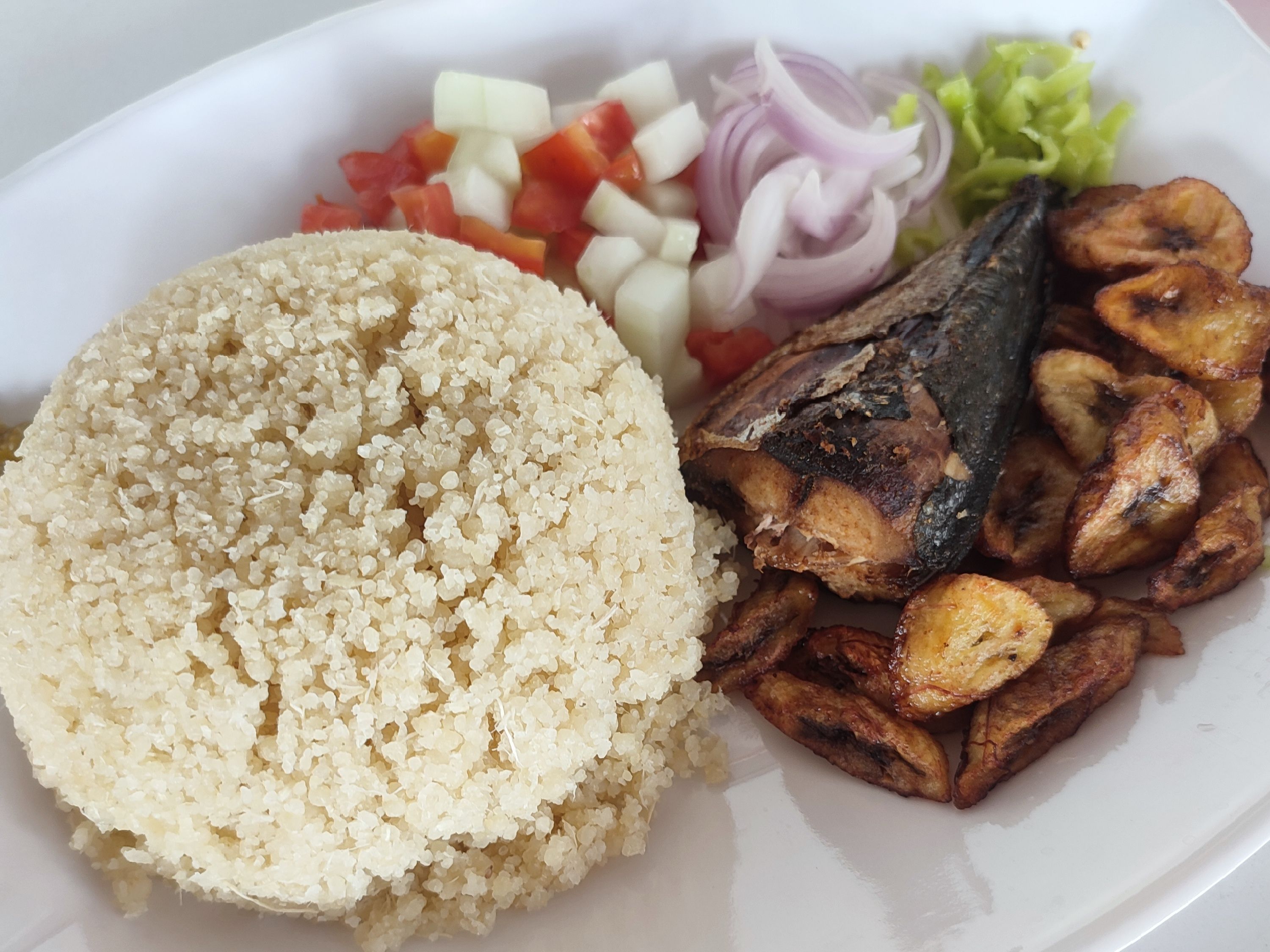 Attieké poisson frit