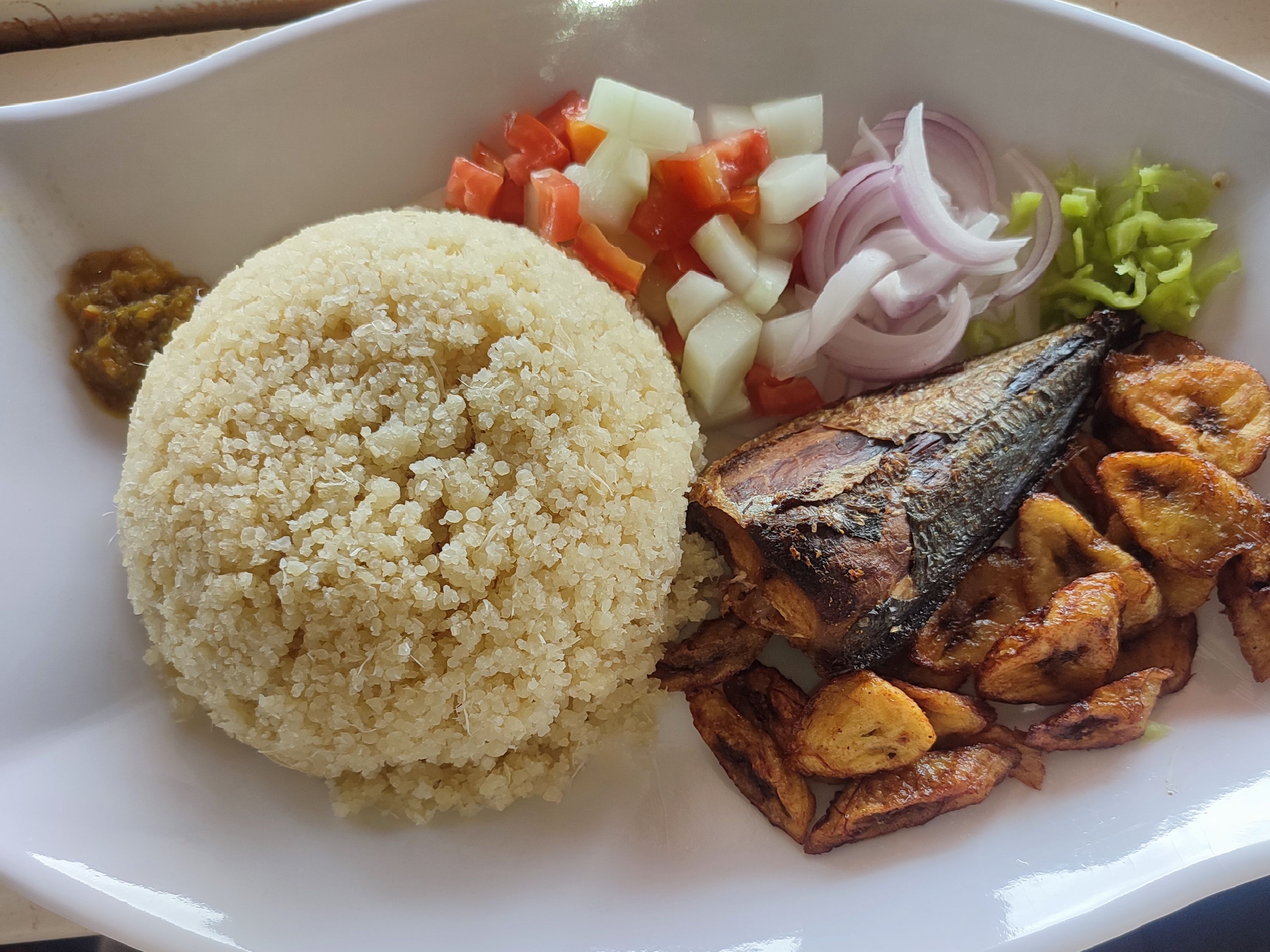 Attieké poisson frit
