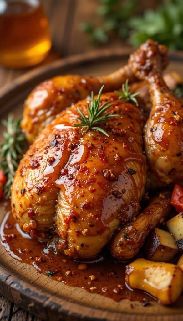 Poulet au four spéciale marinade