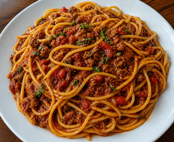 Spaguetti viande hachée
