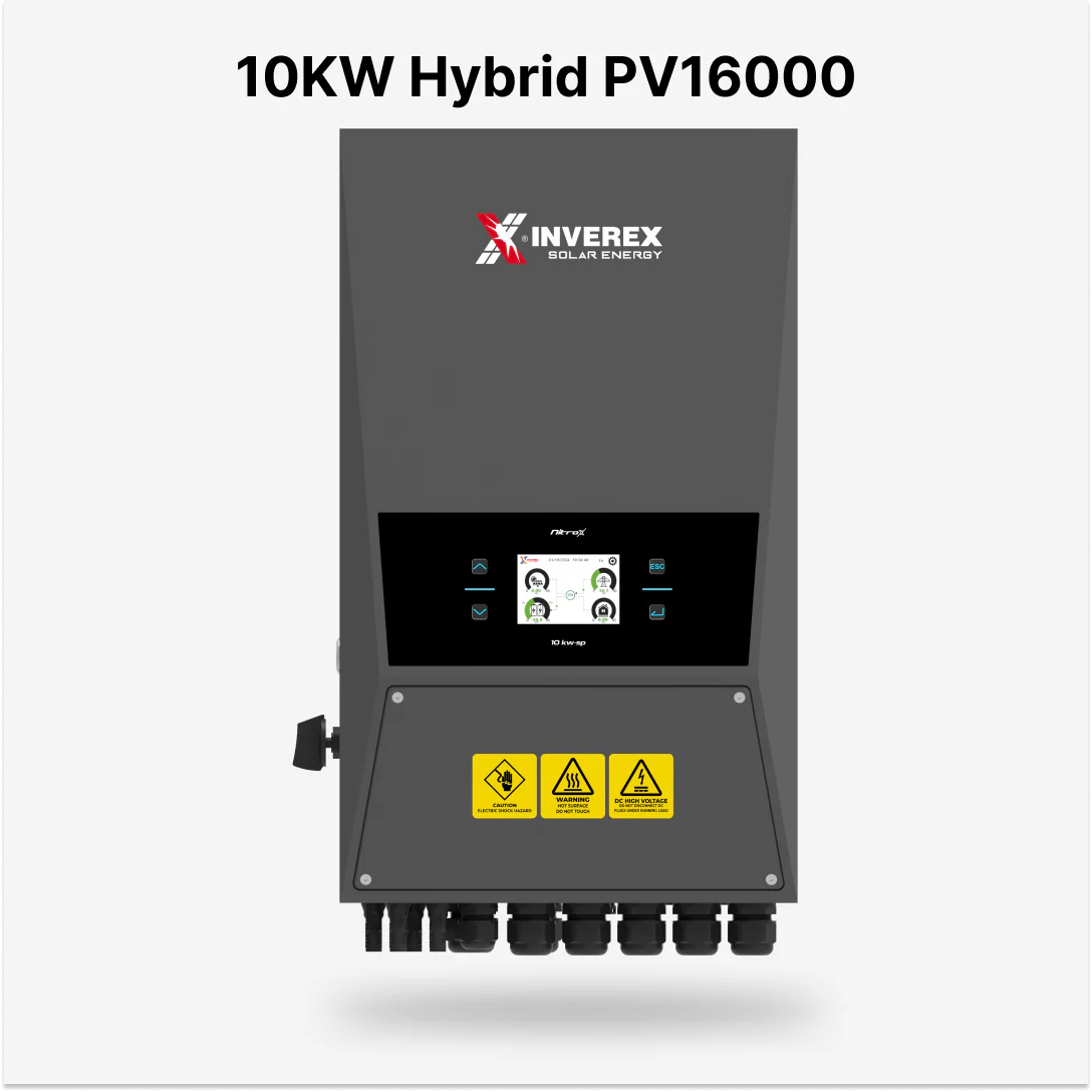 Inverex Nitrox 10KW - 48V Hybrid Solar inverter (Single phase) PV 16000W
