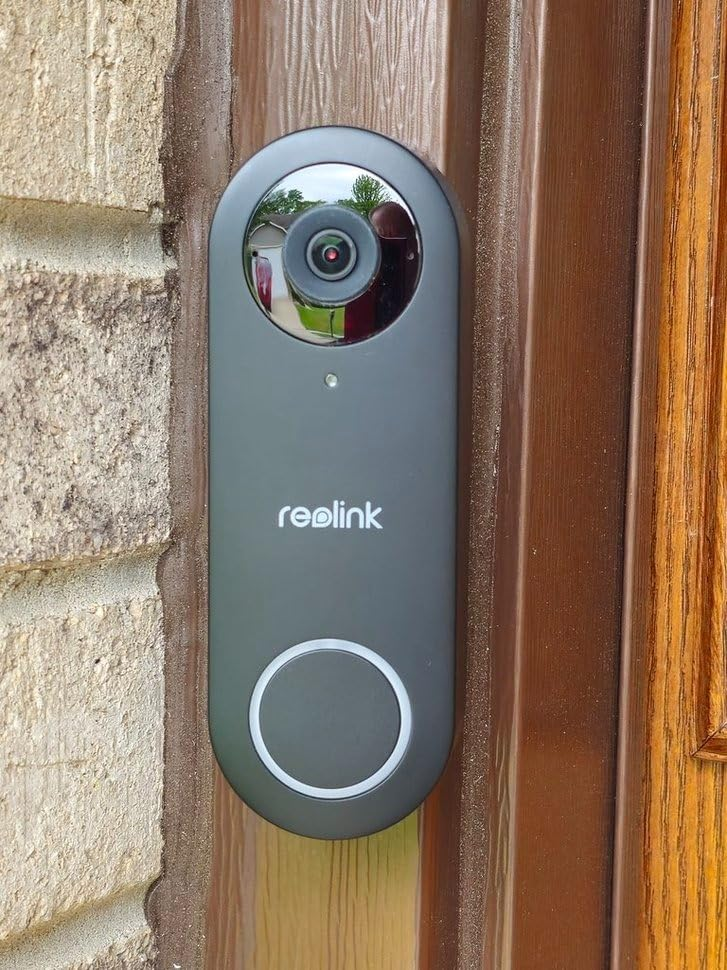 Reolink Video Doorbell mounted