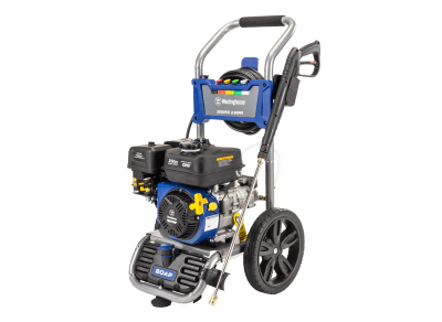 Westinghouse WPX3200 gas pressure washer with built-in soap tank and five quick-connect nozzles