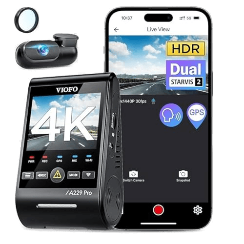 Viofo A229 Pro 4K Dual-Channel Dash Cam