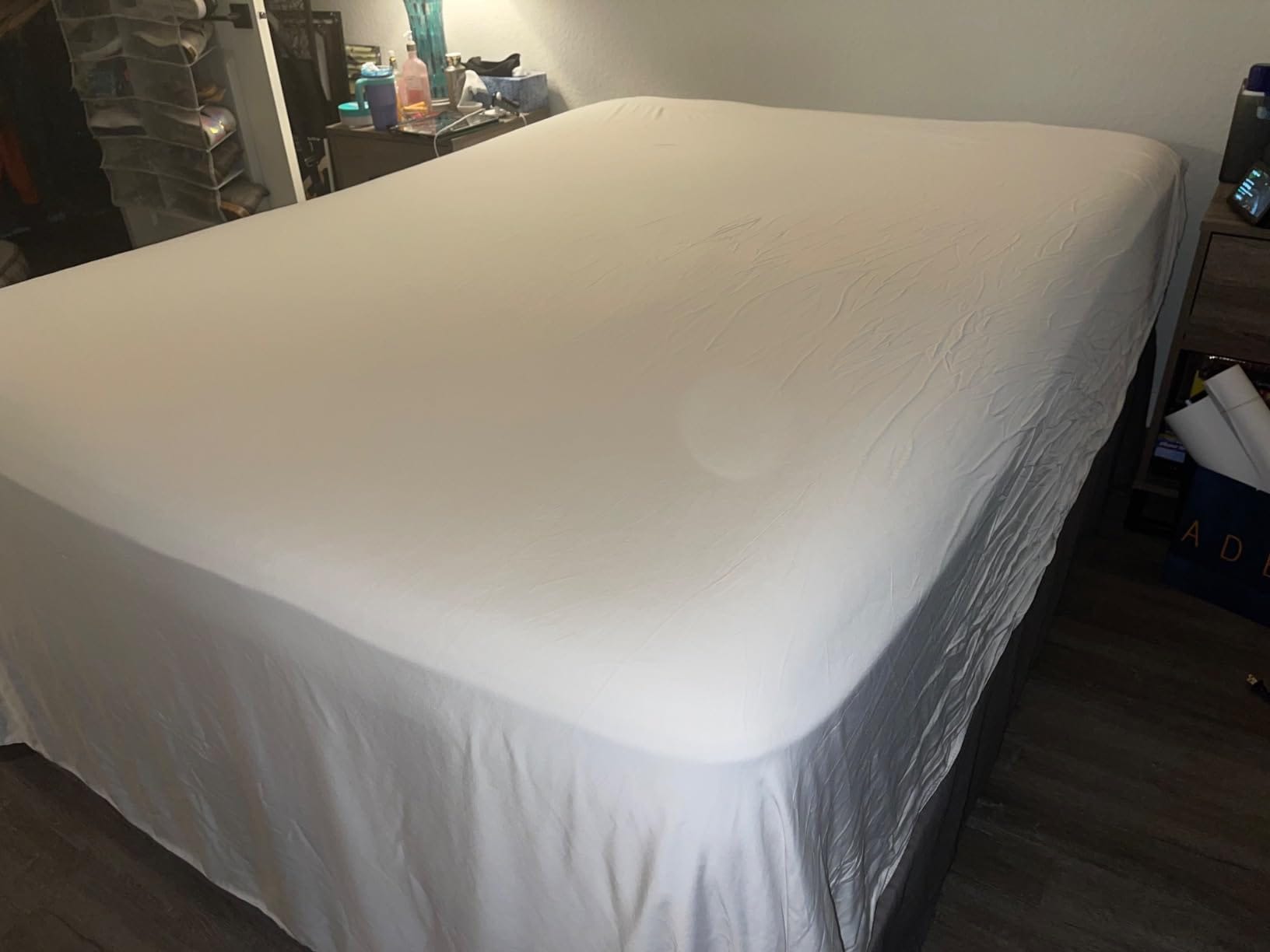 The fluid drape and light sheen of Hotel Sheets Direct bamboo viscose