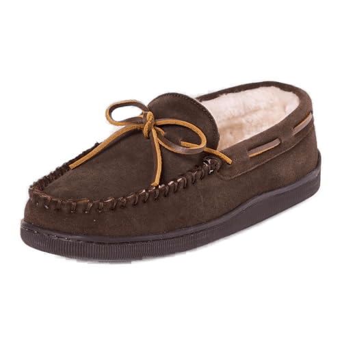 Minnetonka Men's Lined Hardsole Slipper
