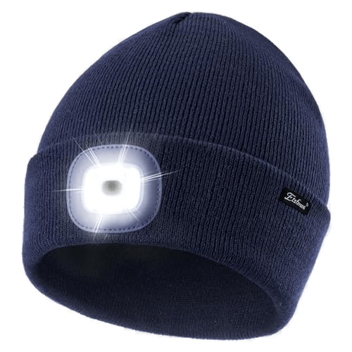 Etsfmoa Unisex Beanie with Rechargeable Light