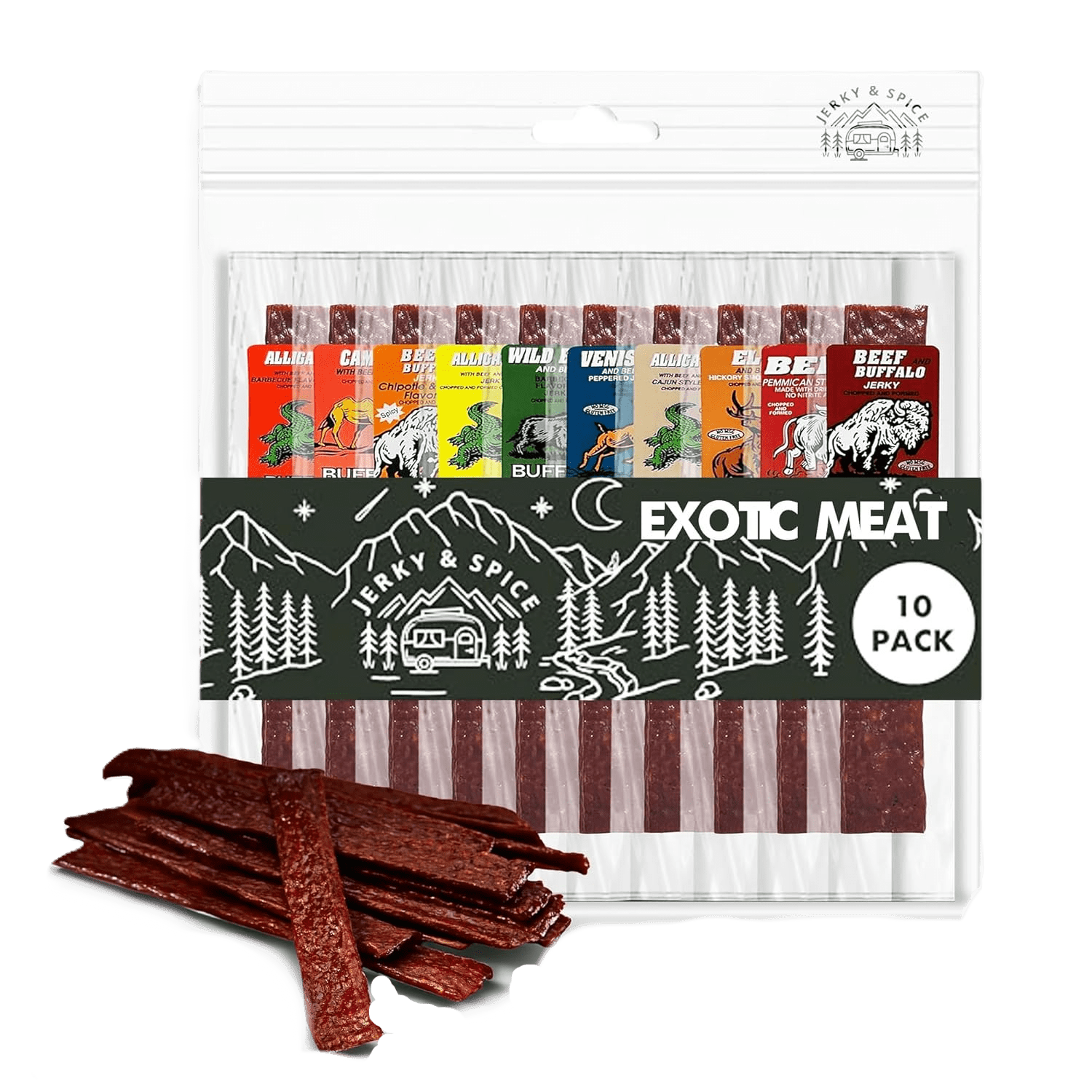 Exotic Meat Jerky Sampler (Bison, Elk, Wild Boar)