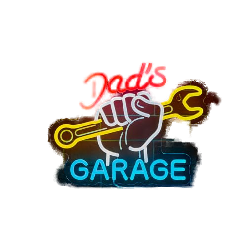 Dad's Garage Neon Sign
