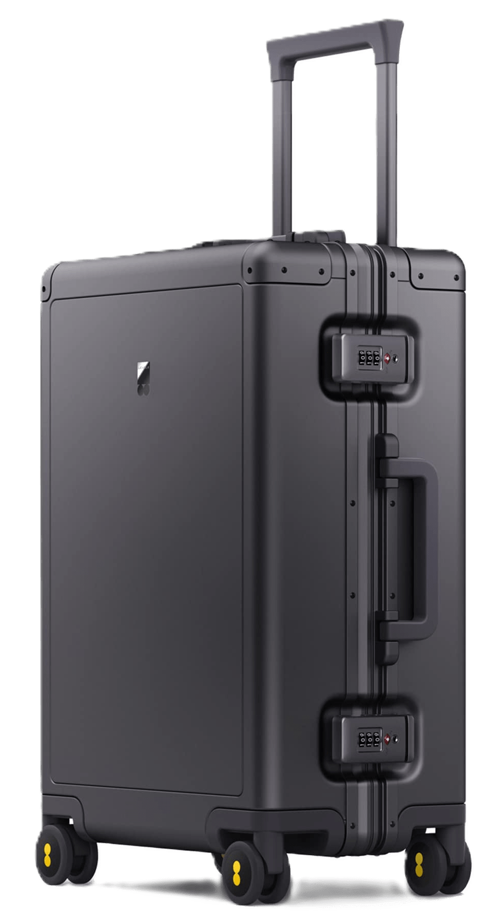 LEVEL8 Gibraltar aluminum carry-on suitcase in silver