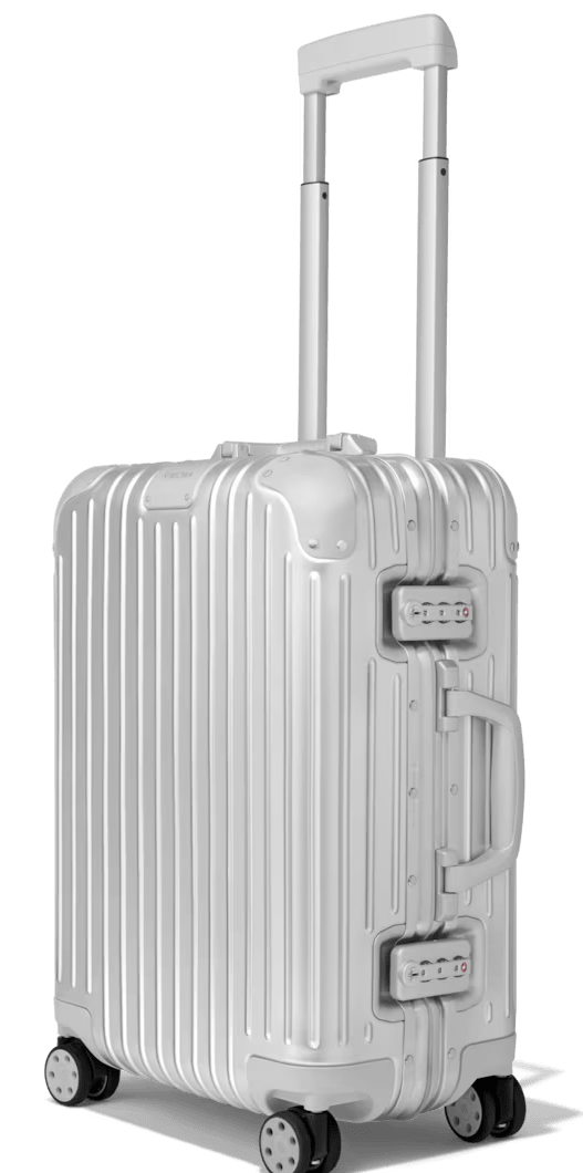 Rimowa Original Cabin aluminum suitcase with signature grooved shell