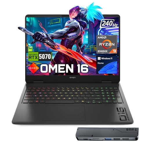 HP Omen 16 RTX 5070 gaming laptop with Ryzen 9 8940HX