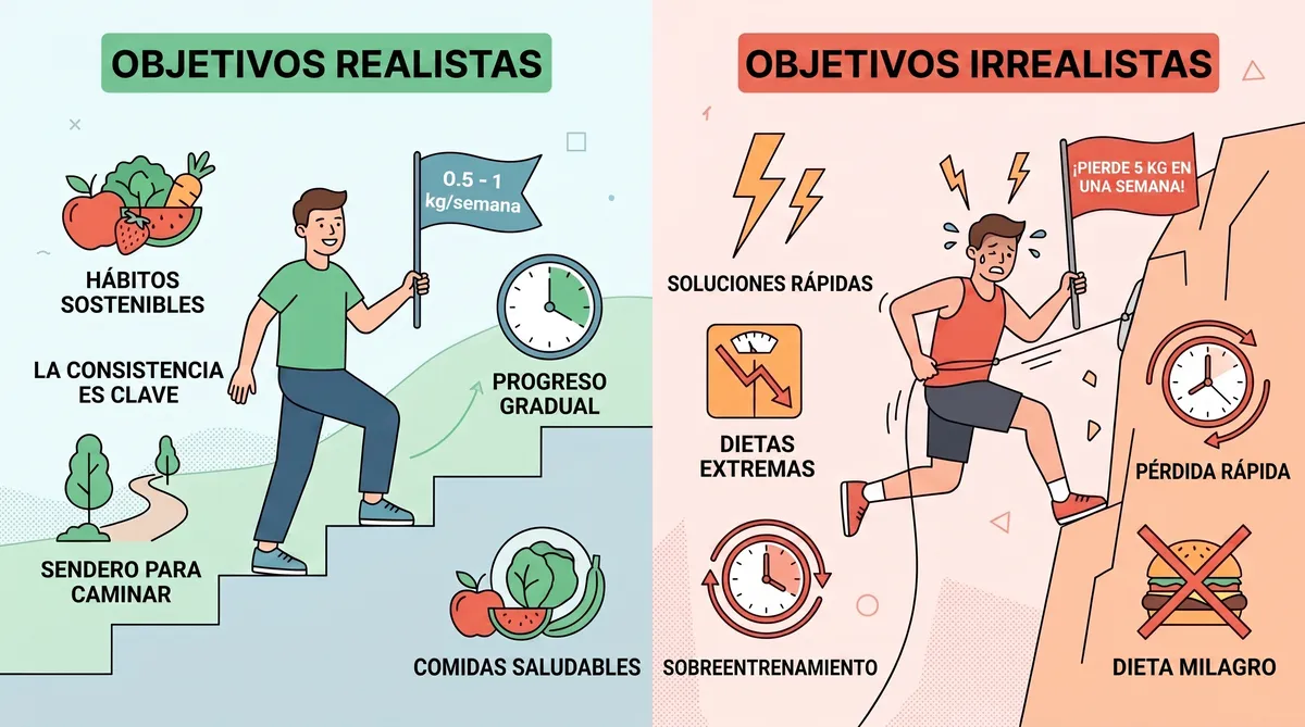 Objetivos Realistas en la Pérdida de Peso