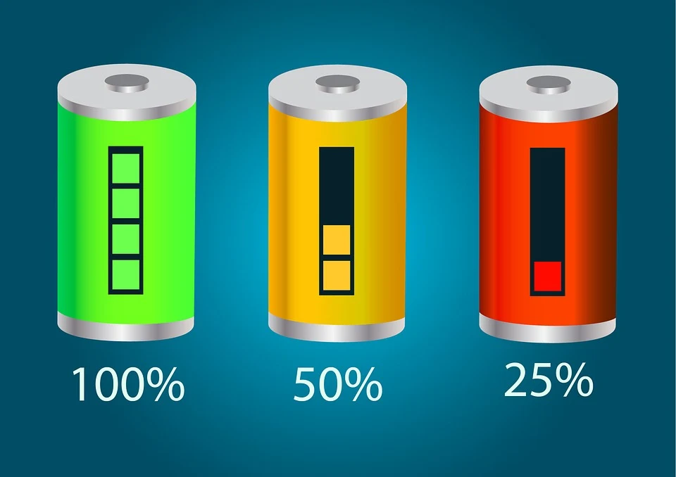 A picture showing different types of batteries.