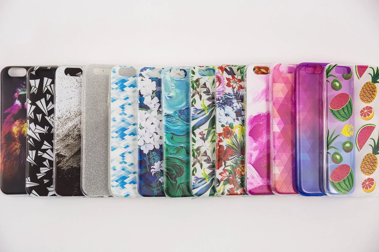 Phone cases showcasing style and protection.