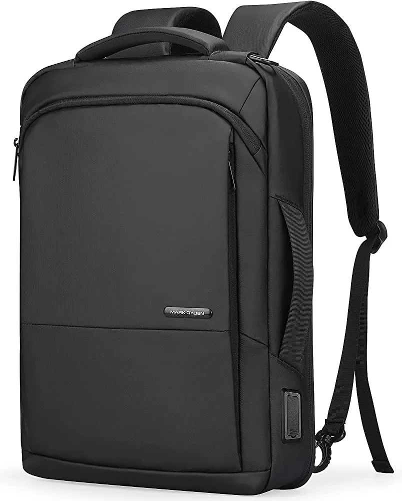 Laptop backpack with multiple compartments and padded straps