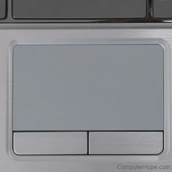 An image showing a laptop's touchpad