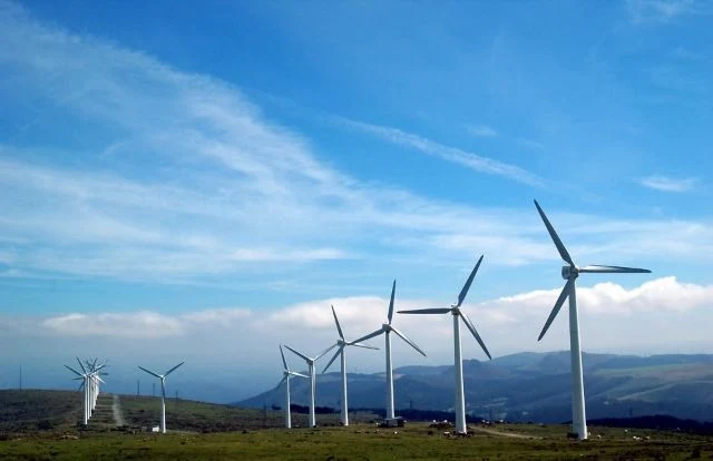 An image showing wind turbines.