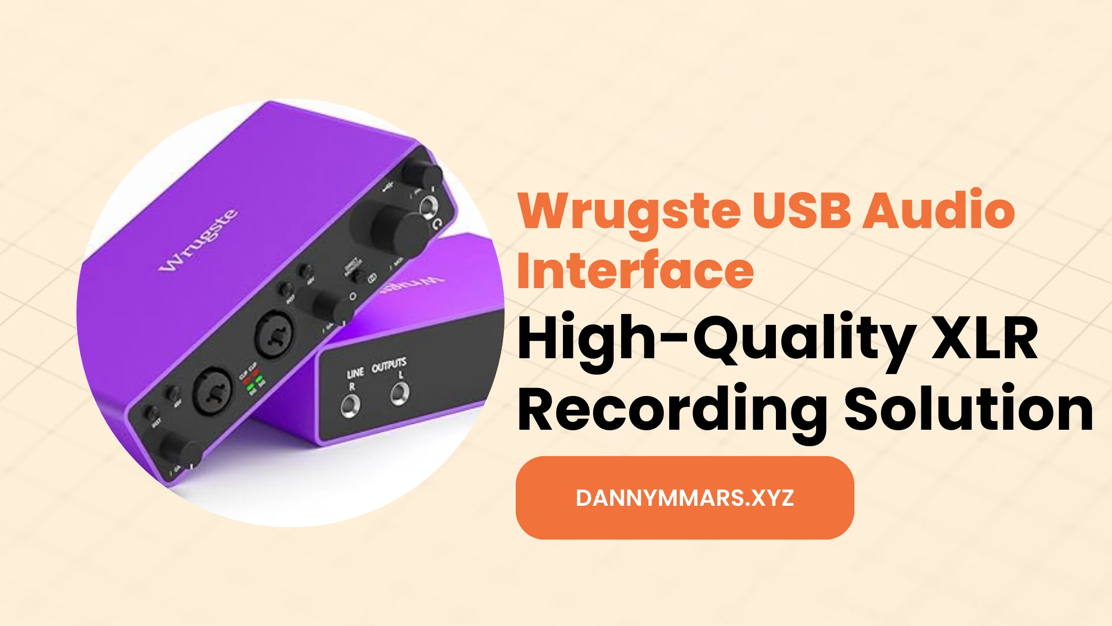 Capture crystal-clear audio with WRGITE's USB audio interface - the perfect solution for high-quality XR recording!