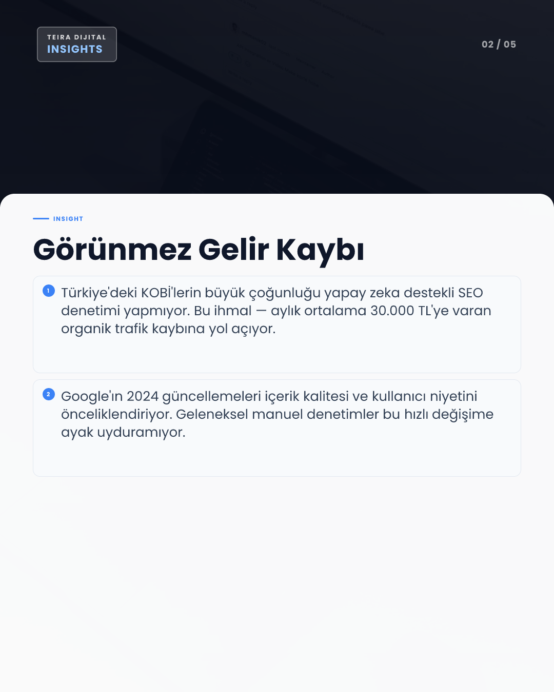 Yapay Zeka SEO Denetimi: Türkiye'de KOBİ'lerin Kaçırdığı 3 Kritik Adım - editoryal iç görsel 1