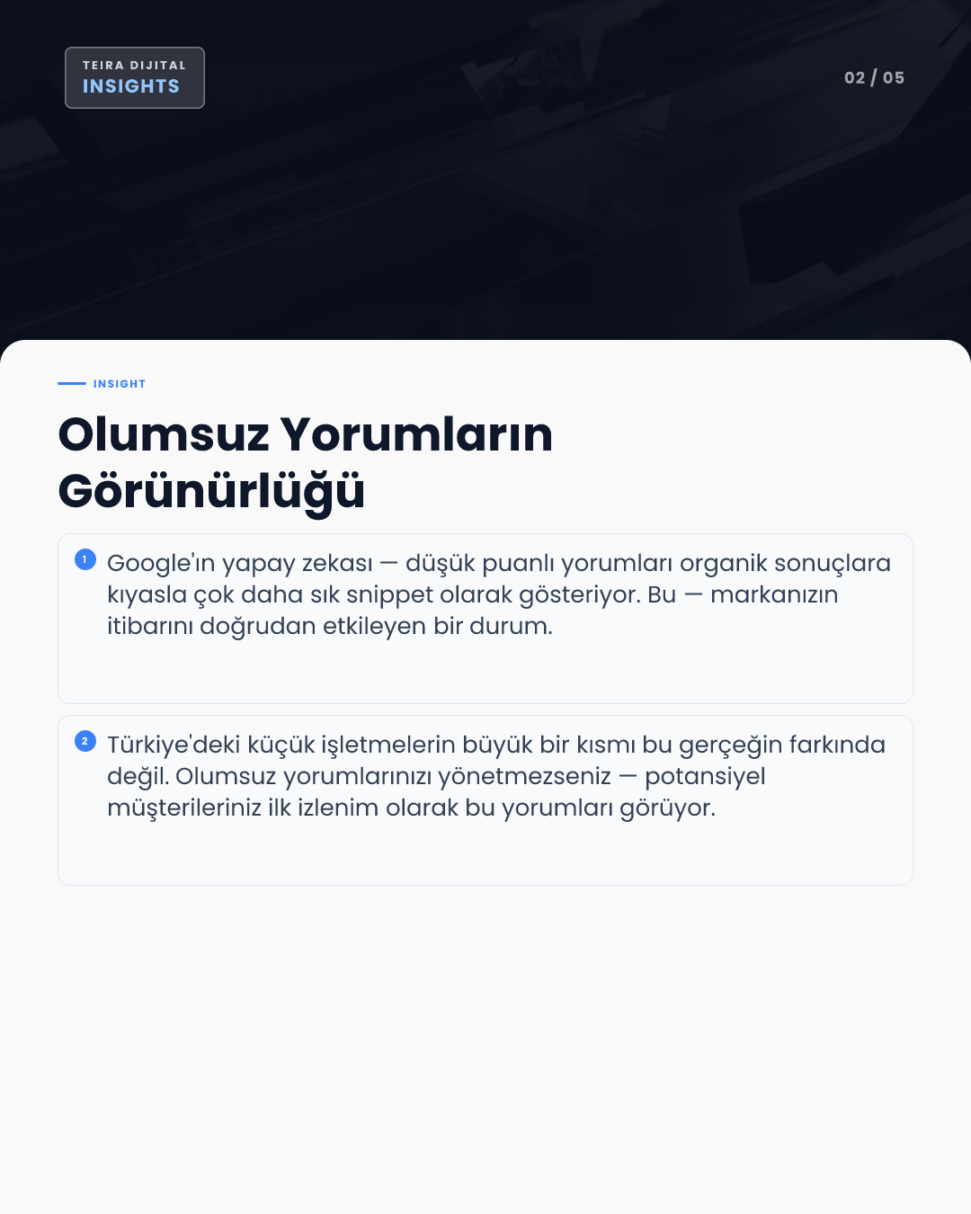 Google AI Sonuçlarında Olumsuz Yorumlar: KOBİ'ler İçin 3 Aşamalı Kurtarma Planı - editoryal iç görsel 1