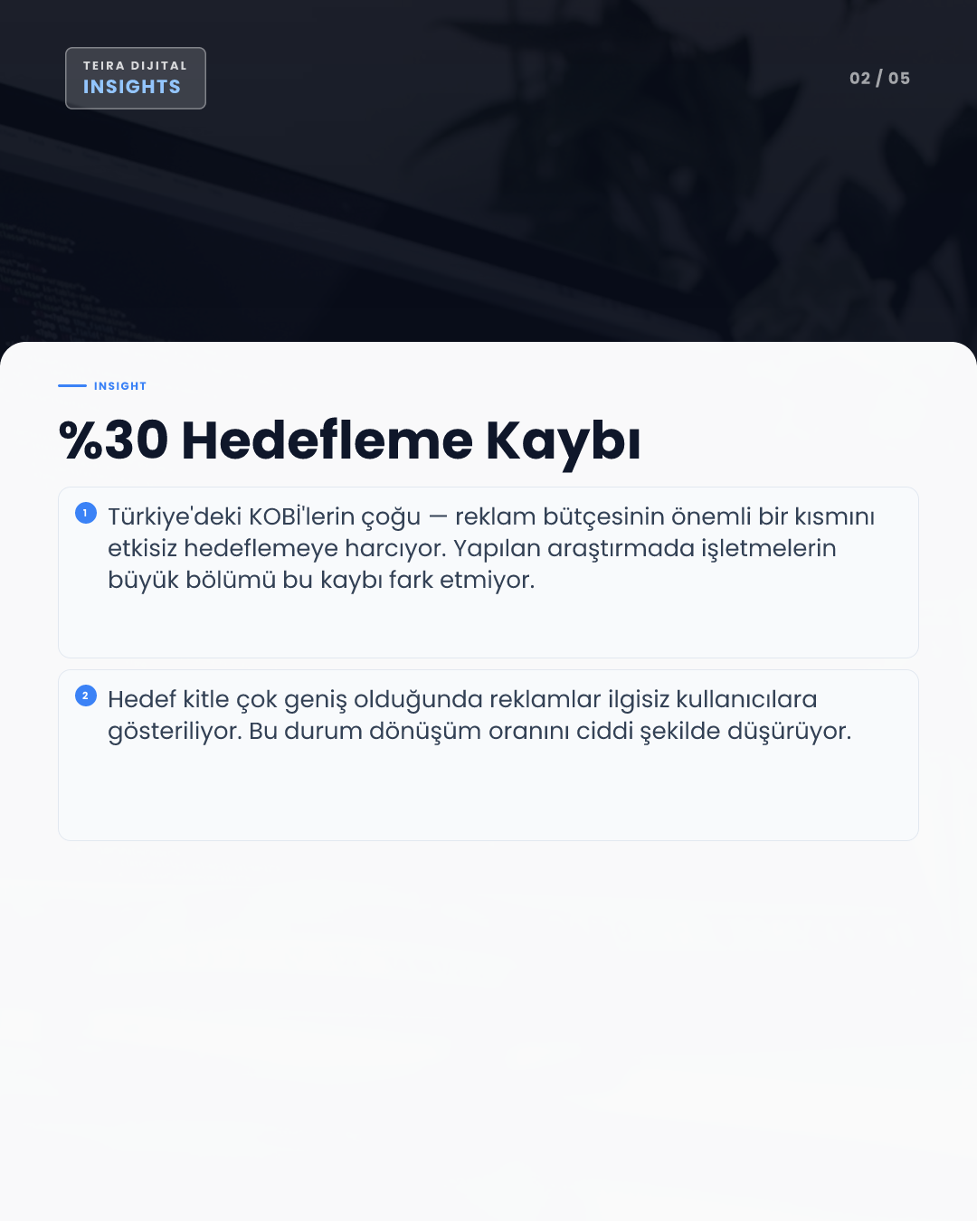 Meta Reklamlarında Dönüşüm Düşüklüğünün 5 Sebebi ve Çözümü - editoryal iç görsel 1