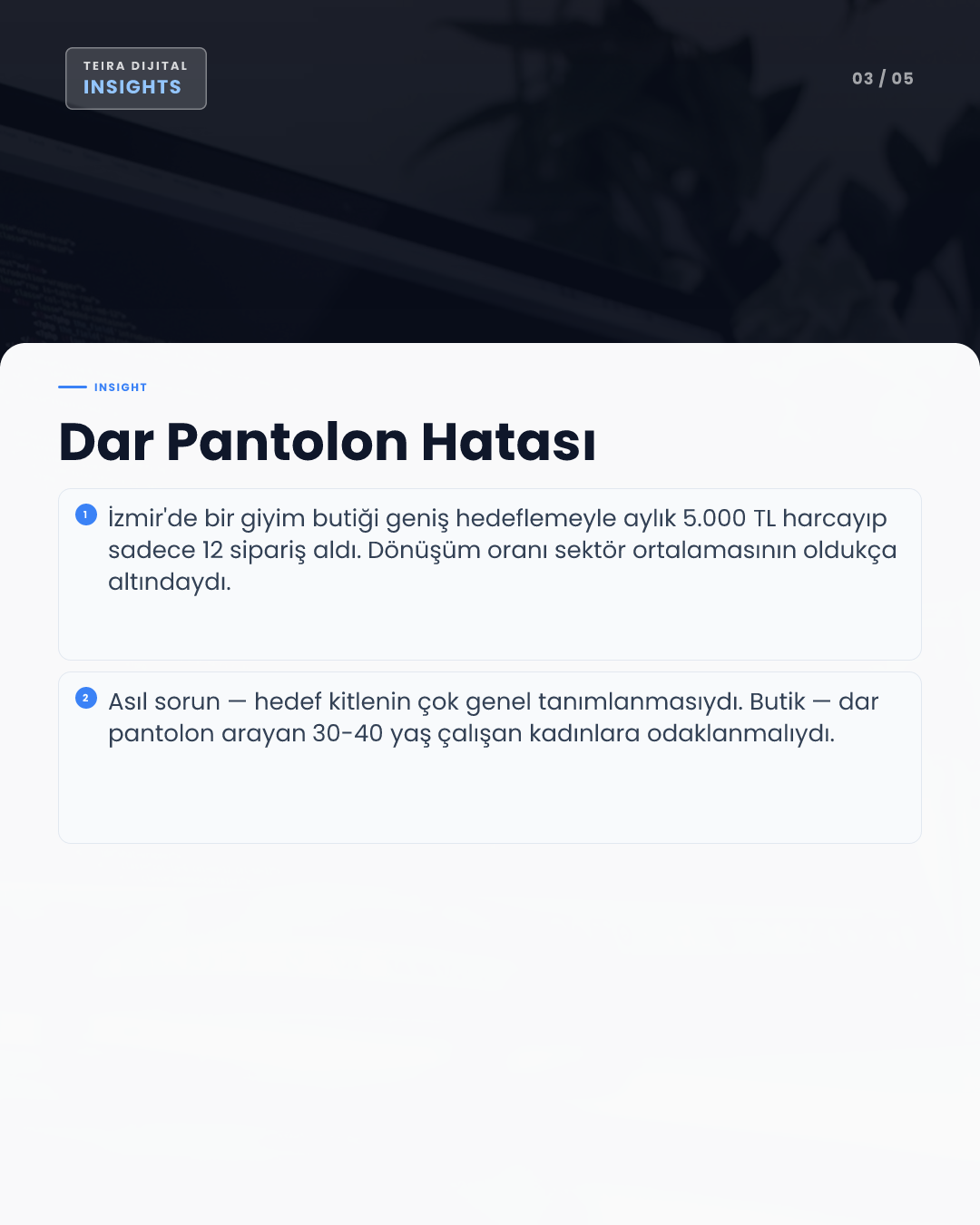 Meta Reklamlarında Dönüşüm Düşüklüğünün 5 Sebebi ve Çözümü - editoryal iç görsel 2