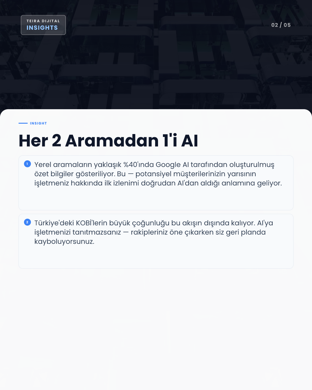 Google AI Sonuçlarında Yerel İşletmeler Nasıl Görünür? 2025 Stratejisi - editoryal iç görsel 1