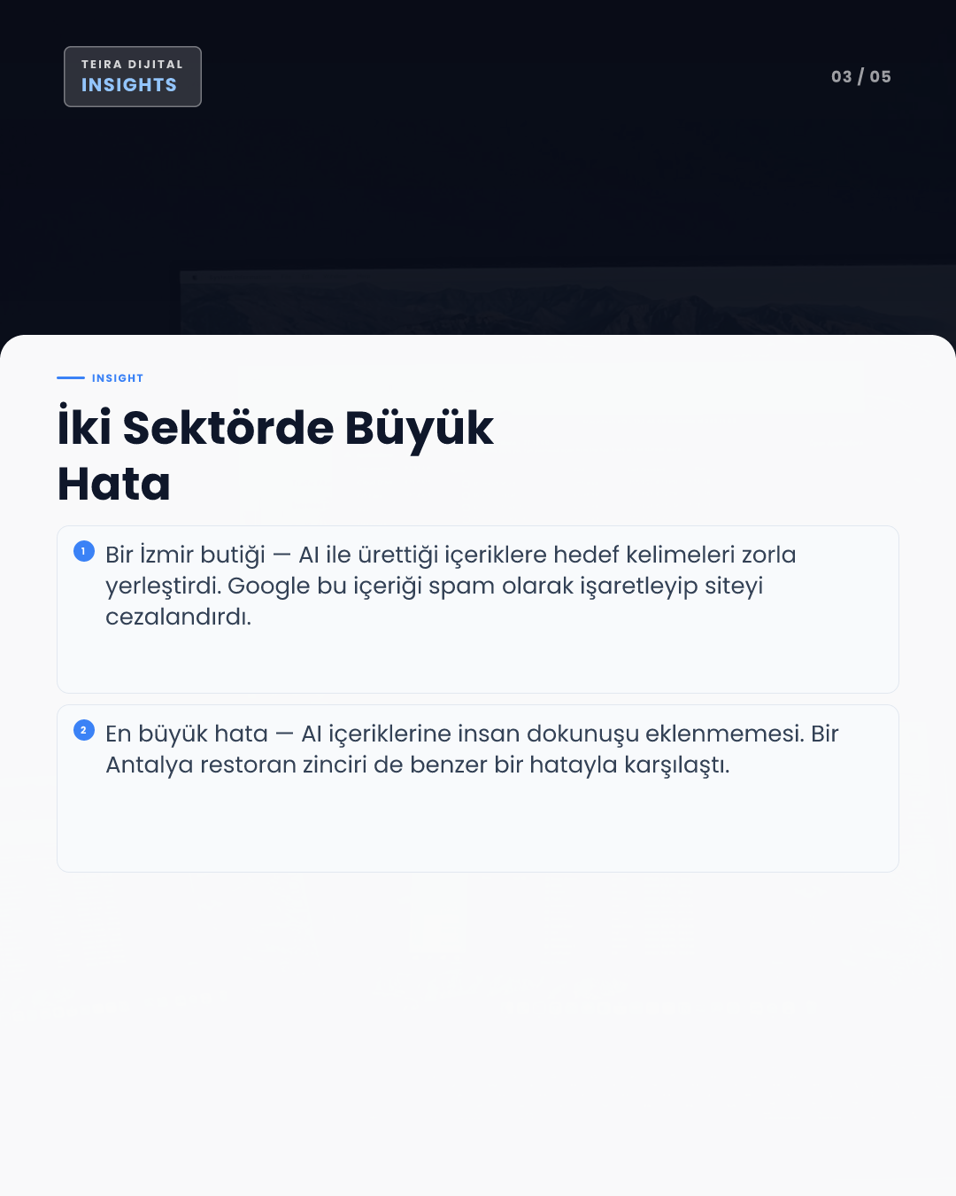 Yapay Zeka İçerikleri SEO Sıralamanızı Neden Düşürür ve Nasıl Düzeltilir - editoryal iç görsel 2