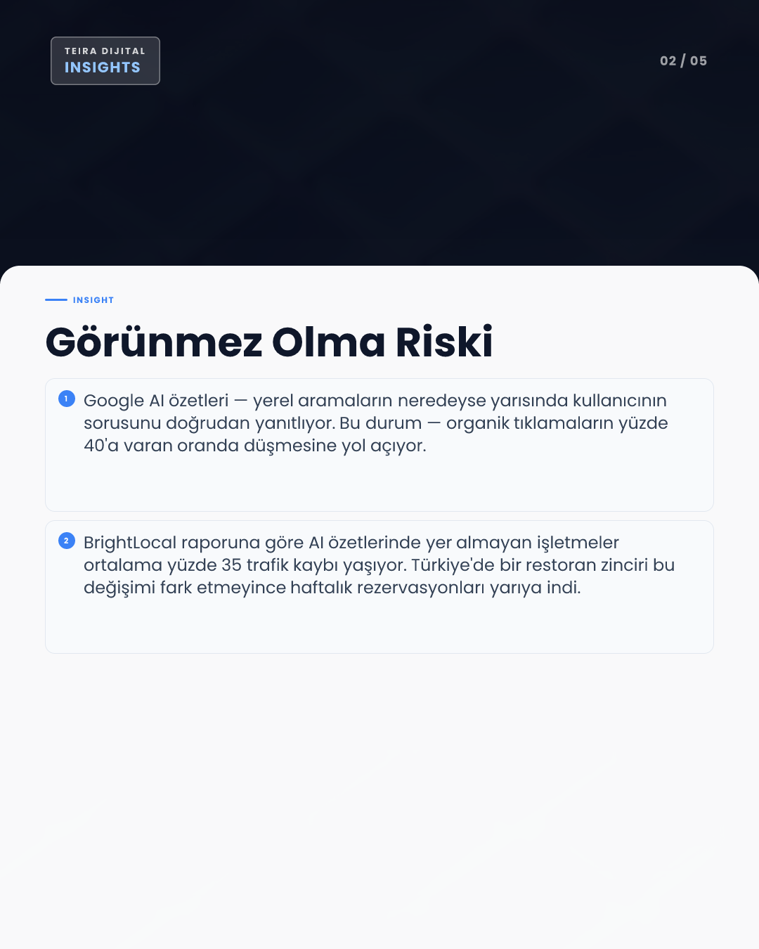 Google AI Sonuçlarında Yerel İşletmenizi Nasıl Zirveye Taşırsınız? - editoryal iç görsel 1
