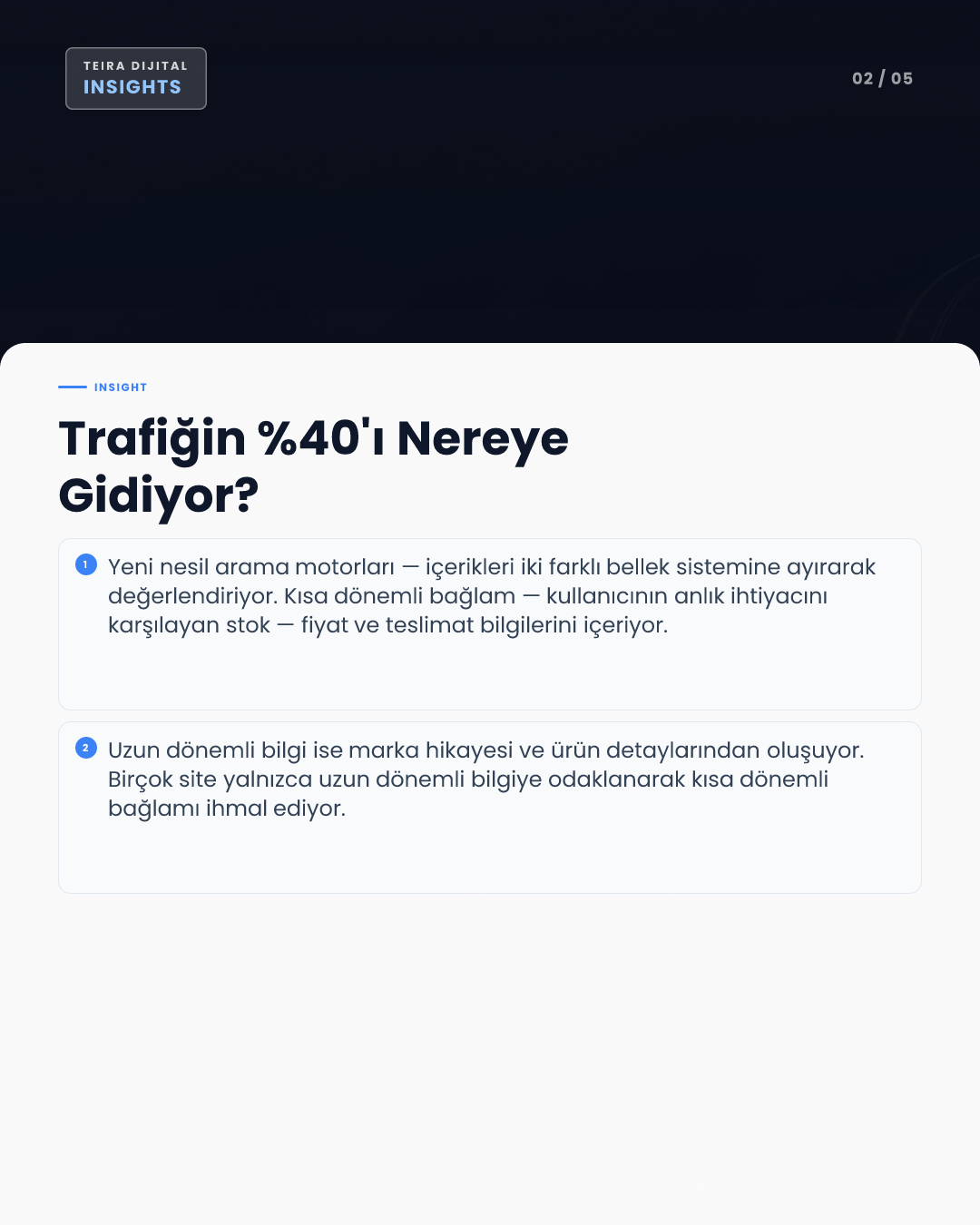 AI Arama Motorlarında Üst Sıraya Çıkmak İçin İçerik Optimizasyonu: İki Bellek Sistemi - editoryal iç görsel 1