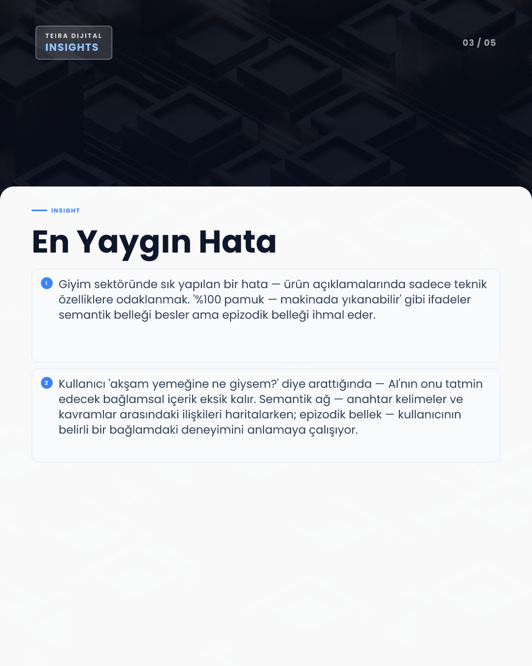AI Arama Motorları İçin İçerik Optimizasyonu: İki Bellek Sistemiyle Sıralamada Yükselin - editoryal iç görsel 2