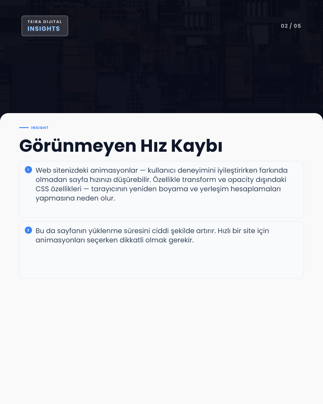 CSS Animasyonları Sayfa Hızınızı Düşürüyor: 3 Adımda Kurtulun - editoryal iç görsel 1