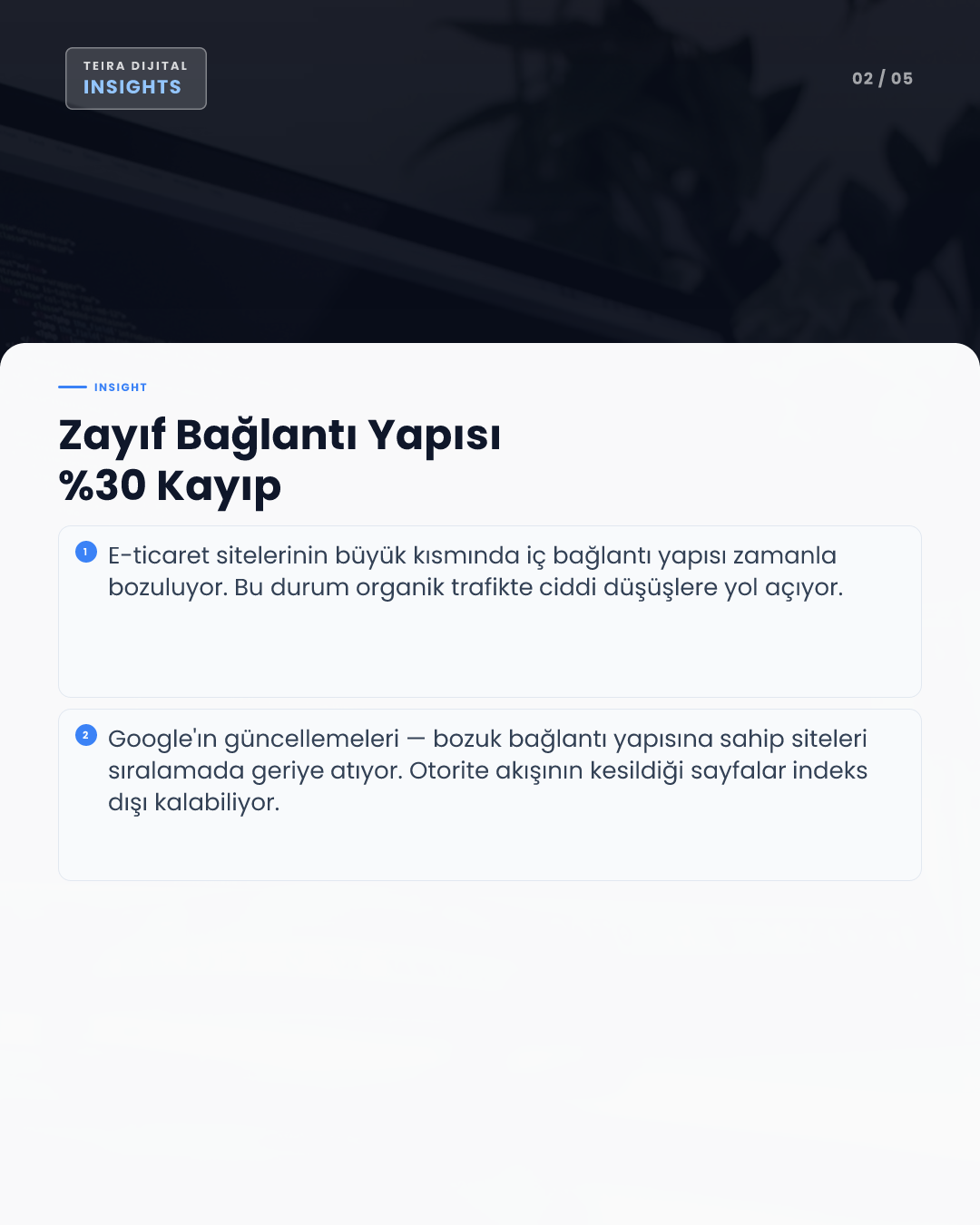 İç Bağlantı SEO Kaybı: E-Ticaret Sitelerinde Sessiz Düşüş ve Kurtarma Planı - editoryal iç görsel 1