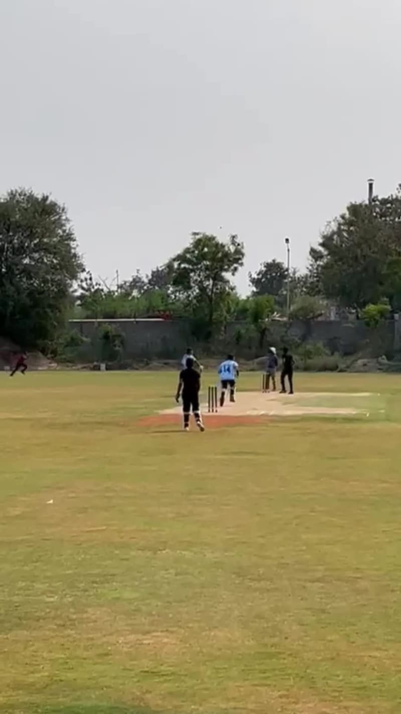 Sai Teja's century