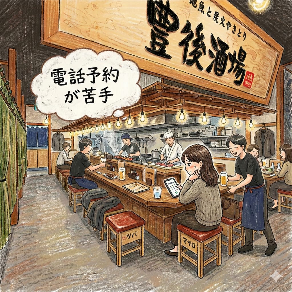 すぐに席を予約したいけど、 電話予約が苦手