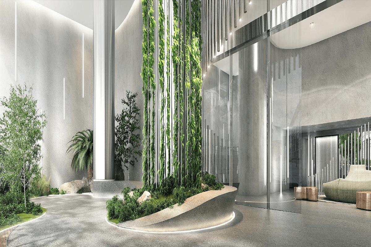 The grand lobby for Stage One of the Live City development.