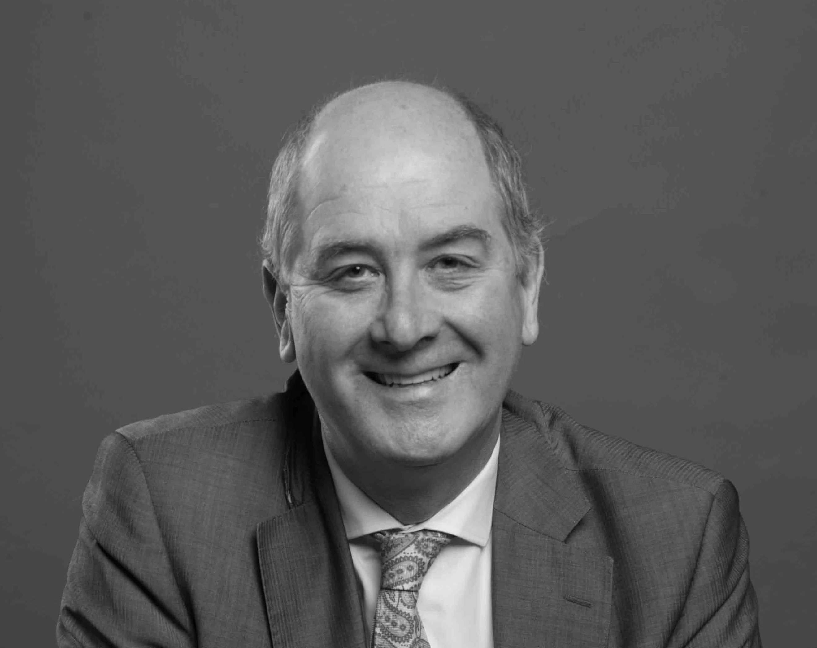 Monochrome portrait of Richard Wynne