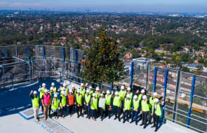 Cbus Property top out Epping apartment development The Langston