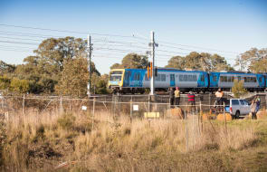 Test trains start rolling on the new rails to Mernda
