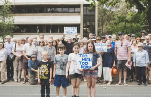 Residents say building 'too high' for Constitution Avenue