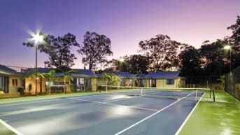 five homes with terrific tennis courts
