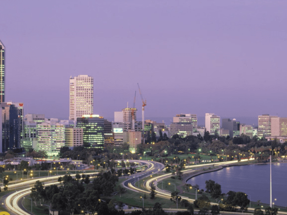 Perth 1990. Credit: RAC WA/YouTube Perth's 10 future tallest buildings