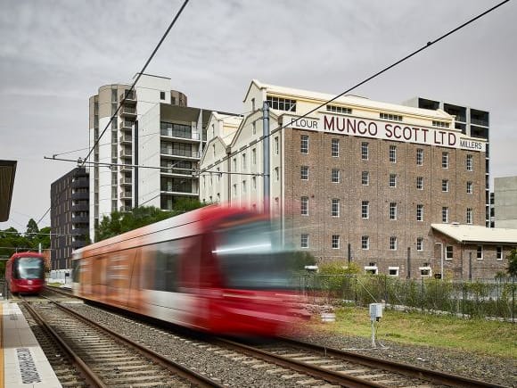 The site is located between Smith Street, Edward Street and the light rail track in Summer Hill. Image: Supplied Joint Venture partners celebrate Flour Mill of Summer Hill completion