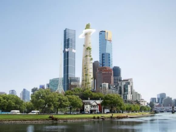 The Urban Tree by MAD Architects + Elenberg Fraser. Image: MAD Architects Southbank by Beulah designs revealed at Future Cities Symposium