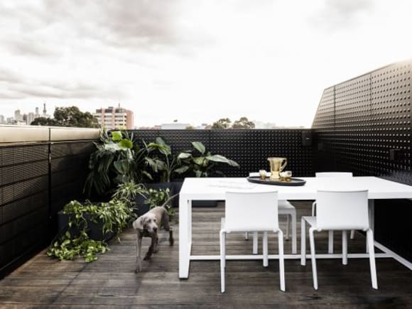 Campbell Street's rooftop terrace encompasses views of its Collingwood context. DKO and Slab Architecture snare gold for Campbell Street