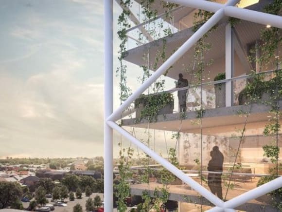 Expected views from the development SMA Projects reveals Australia's first above rail line residential building