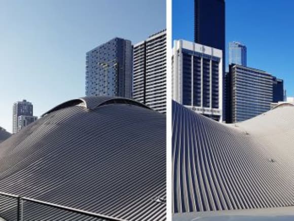 Southern Cross Station up close. Docklands Places and Spaces, part four: Batmans Hill and Stadium